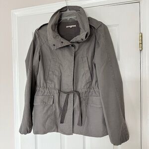 Gap Utility Cargo Military‎ Jacket Gray Lightweight Womens S